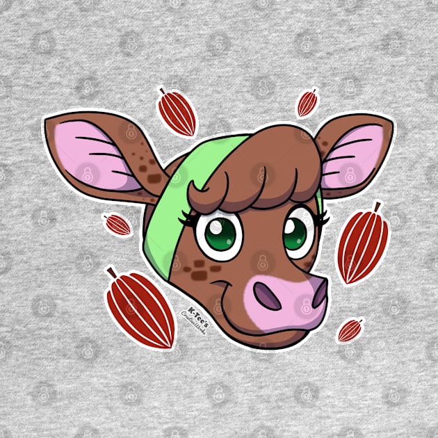 Coco the Chocolate Cow -  Original, Head (Part 1) by K-Tee's CreeativeWorks